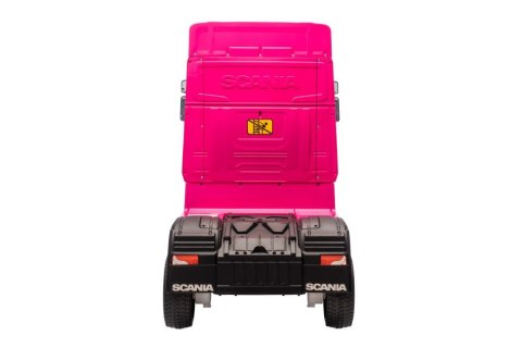 LEAN CARS Auto Na Akumulator Scania 500R HL698 Różowe 4x4 LEAN CARS Auto Na Akumulator Scania 500R HL698 Różowe 4x4
