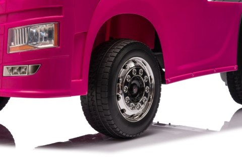 LEAN CARS Auto Na Akumulator Scania 500R HL698 Różowe 4x4 LEAN CARS Auto Na Akumulator Scania 500R HL698 Różowe 4x4