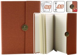 LEAN Notes Biurowy Na Magnes Notatnik A5 W Linie Z Obiciem Brązowy