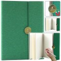 LEAN Notes Biurowy Na Magnes Notatnik A5 W Linie Z Obiciem Zielony