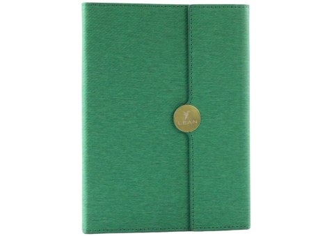 LEAN Notes Biurowy Na Magnes Notatnik A5 W Linie Z Obiciem Zielony LEAN Notes Biurowy Na Magnes Notatnik A5 W Linie Z Obiciem Zielony