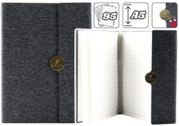 LEAN Notes Biurowy Na Magnes Notatnik W Linie A5 Z Obiciem Czarny