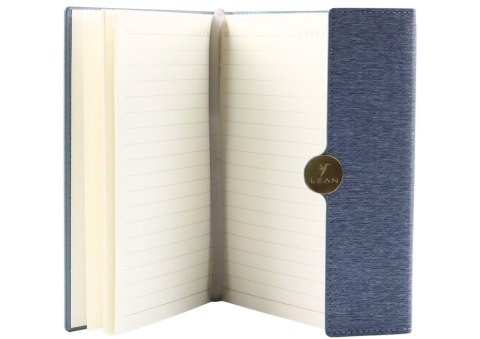 LEAN Notes Biurowy Na Magnes Notatnik W Linie A5 Z Obiciem Szary LEAN Notes Biurowy Na Magnes Notatnik W Linie A5 Z Obiciem Szary