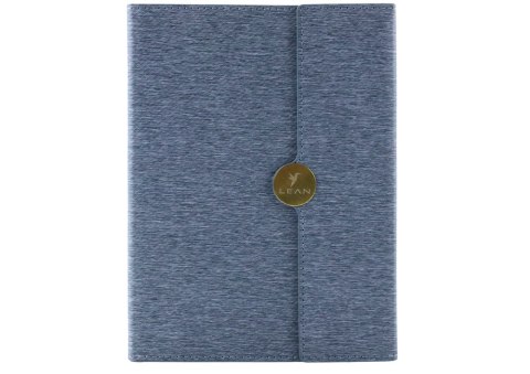 LEAN Notes Biurowy Na Magnes Notatnik W Linie A5 Z Obiciem Szary LEAN Notes Biurowy Na Magnes Notatnik W Linie A5 Z Obiciem Szary
