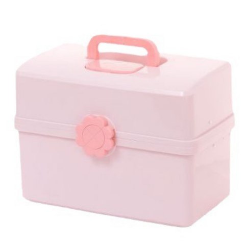 LEAN Organizer Pudełko Na Biżuterię Kosmetyki Akcesoria Różowe 29x16x16cm LEAN Organizer Pudełko Na Biżuterię Kosmetyki Akcesoria Różowe 29x16x16cm