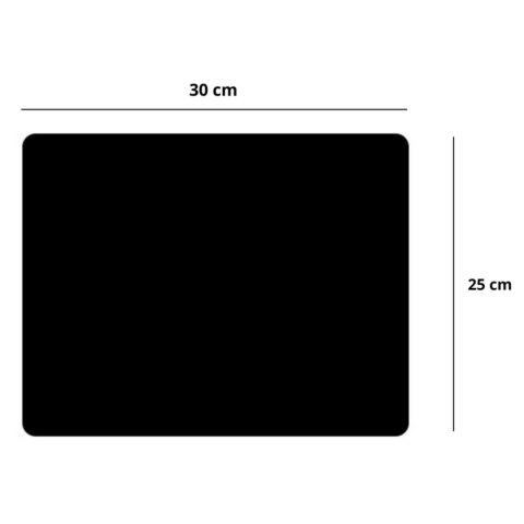 LEAN Podkładka Pod Mysz Antypoślizgowa Czarna 30x25cm LEAN Podkładka Pod Mysz Antypoślizgowa Czarna 30x25cm