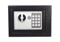 LEAN Sejf Elektroniczny Na Kod Skrytka Stalowy Czarny