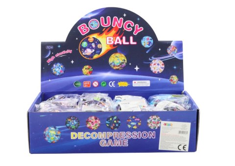 LEAN TOYS Piłeczka Do Odbijania Ugniatania z Wgłębieniami Kosmos 7cm LEAN TOYS Piłeczka Do Odbijania Ugniatania z Wgłębieniami Kosmos 7cm