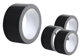 LEAN Taśma Tekstylna Wytrzymała Mocna Uniwersalna Czarna 48mm/54Y