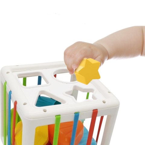 LEAN Toys Elastyczna Kostka Sensoryczna Antystresowa Sorter Gumki Klocki Dla Dzieci LEAN Toys Elastyczna Kostka Sensoryczna Antystresowa Sorter Gumki Klocki Dla Dzieci