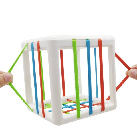 LEAN Toys Elastyczna Kostka Sensoryczna Antystresowa Sorter Gumki Klocki Dla Dzieci LEAN Toys Elastyczna Kostka Sensoryczna Antystresowa Sorter Gumki Klocki Dla Dzieci