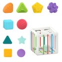LEAN Toys Elastyczna Kostka Sensoryczna Antystresowa Sorter Gumki Klocki Dla Dzieci