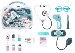 LEAN Toys Zestaw Medyczny Małego Doktora W Walizce Światła Dźwięki Niebieski