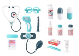 LEAN Toys Zestaw Medyczny Małego Doktora W Walizce Światła Dźwięki Niebieski