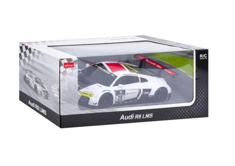 Rastar Auto R/C 1:24 Zdalnie Sterowane Sportowe AUDI R8 LMS Biało-Czarne Rastar Auto R/C 1:24 Zdalnie Sterowane Sportowe AUDI R8 LMS Biało-Czarne