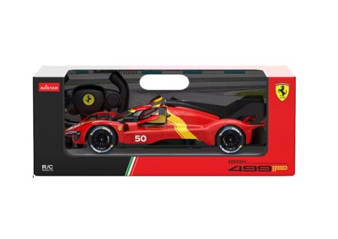 Rastar Auto R/C 1:24 Zdalnie Sterowane Sportowe Ferrari 499P Czerwone Rastar Auto R/C 1:24 Zdalnie Sterowane Sportowe Ferrari 499P Czerwone
