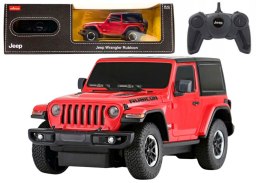 Rastar Auto R/C 1:24 Zdalnie Sterowany JEEP Wrangler JL Rubicon Czerwony
