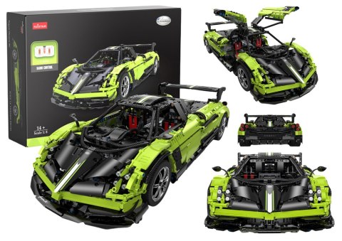 Rastar Klocki Konstrukcyjne Auto RC Rastar 1:8 Pagani Huyara BC Zielone 2896 Elementów