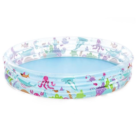 Bestway Dmuchany Basen Morski Świat 183 x 33 cm Bestway 51005 Bestway Dmuchany Basen Morski Świat 183 x 33 cm Bestway 51005