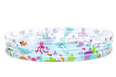 Bestway Dmuchany Basen Morski Świat 183 x 33 cm Bestway 51005 Bestway Dmuchany Basen Morski Świat 183 x 33 cm Bestway 51005