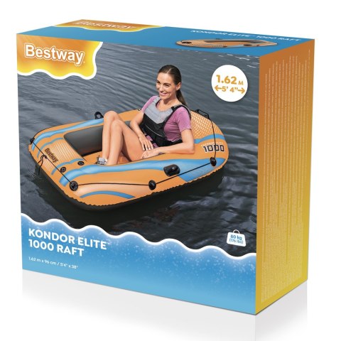 Bestway Dmuchany Ponton 162 x 96 cm Kondor Elite 1000 Bestway 61135 Bestway Dmuchany Ponton 162 x 96 cm Kondor Elite 1000 Bestway 61135