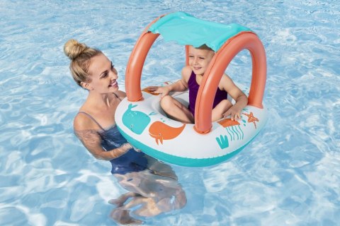 Bestway Dmuchany Ponton z Daszkiem 84 x 67cm Bestway 34203 Bestway Dmuchany Ponton z Daszkiem 84 x 67cm Bestway 34203