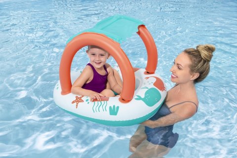 Bestway Dmuchany Ponton z Daszkiem 84 x 67cm Bestway 34203 Bestway Dmuchany Ponton z Daszkiem 84 x 67cm Bestway 34203