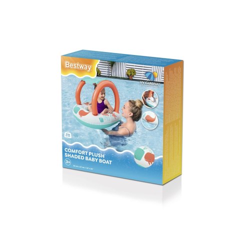 Bestway Dmuchany Ponton z Daszkiem 84 x 67cm Bestway 34203 Bestway Dmuchany Ponton z Daszkiem 84 x 67cm Bestway 34203