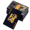 LEAN TOYS Karty Do Gry Towarzyskiej Eleganckie Banknot Dolar Czarne Talia 54 Karty
