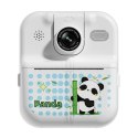 LEAN Toys Aparat Natychmiastowy z Drukarką Termiczną Gry 3 Rolki Biały Panda
