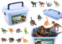 LEAN Toys Dinozaury Zestaw Figurek Park Akcesoria Pudełko 46 Elementów
