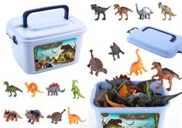 LEAN Toys Dinozaury Zestaw Figurek Park Akcesoria Pudełko 46 Elementów