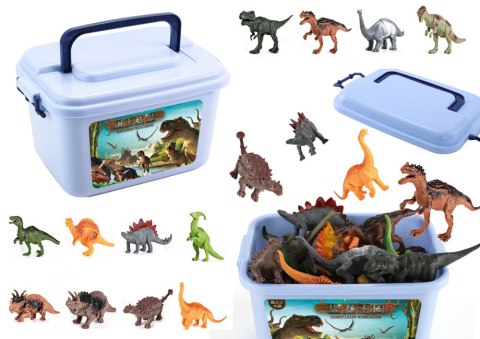 LEAN Toys Dinozaury Zestaw Figurek Park Akcesoria Pudełko 46 Elementów LEAN Toys Dinozaury Zestaw Figurek Park Akcesoria Pudełko 46 Elementów