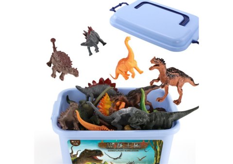 LEAN Toys Dinozaury Zestaw Figurek Park Akcesoria Pudełko 46 Elementów LEAN Toys Dinozaury Zestaw Figurek Park Akcesoria Pudełko 46 Elementów