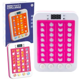 LEAN Toys Elektroniczna Gra Rytmiczna Owoce Światła Dźwięki Różowa