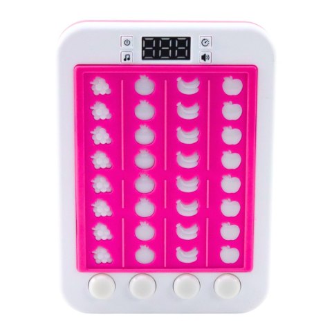 LEAN Toys Elektroniczna Gra Rytmiczna Owoce Światła Dźwięki Różowa LEAN Toys Elektroniczna Gra Rytmiczna Owoce Światła Dźwięki Różowa