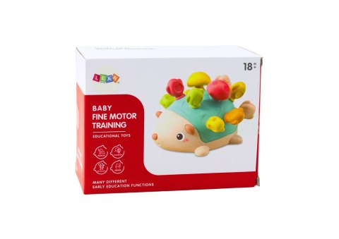 LEAN Toys Jeżyk Sensoryczny Dla Niemowląt Patyczki Kolorowe LEAN Toys Jeżyk Sensoryczny Dla Niemowląt Patyczki Kolorowe