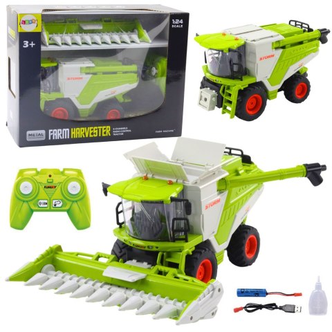 LEAN Toys Kombajn Z Hederem Do Kukurydzy 2w1 Zdalnie Sterowany RC Efekt Pary 2.4G LEAN Toys Kombajn Z Hederem Do Kukurydzy 2w1 Zdalnie Sterowany RC Efekt Pary 2.4G