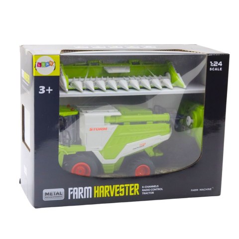 LEAN Toys Kombajn Z Hederem Do Kukurydzy 2w1 Zdalnie Sterowany RC Efekt Pary 2.4G LEAN Toys Kombajn Z Hederem Do Kukurydzy 2w1 Zdalnie Sterowany RC Efekt Pary 2.4G
