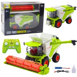 LEAN Toys Kombajn Z Hederem Do Zboża 2w1 Zdalnie Sterowany RC Efekt Dymny 2.4G