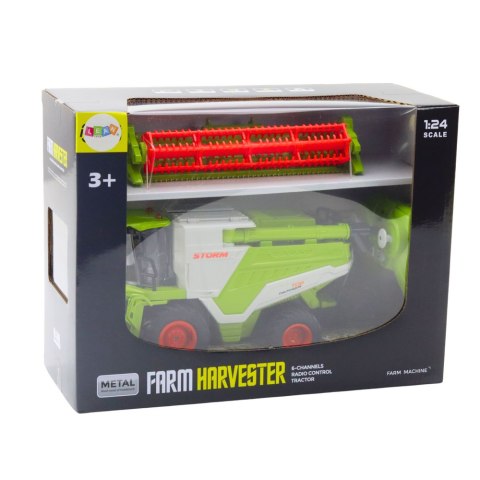 LEAN Toys Kombajn Z Hederem Do Zboża 2w1 Zdalnie Sterowany RC Efekt Dymny 2.4G LEAN Toys Kombajn Z Hederem Do Zboża 2w1 Zdalnie Sterowany RC Efekt Dymny 2.4G