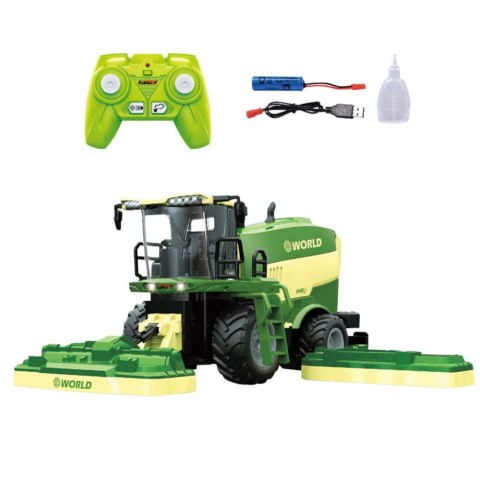 LEAN Toys Kombajn Z Kosiarkami Do Trawy Efekt Pary Zdalnie Sterowany RC 2.4G LEAN Toys Kombajn Z Kosiarkami Do Trawy Efekt Pary Zdalnie Sterowany RC 2.4G
