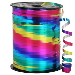 LEAN Wstążka Holograficzna Ozdobna Dekoracyjna Kolorowa Tęczowa 450m 5mm