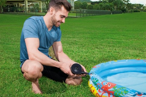 Dmuchany Basen Zestaw 3w1 dla dzieci 122x20cm Tropikalny BESTWAY + Kółko do pływania + Piłka plażowa