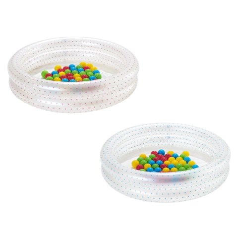 Dmuchany Basenik 2w1 dla dzieci 2+ Różowy BESTWAY 91x20cm Brodzik + Suchy basen + 50 piłeczek Dmuchany Basenik 2w1 dla dzieci 2+ Różowy BESTWAY 91x20cm Brodzik + Suchy basen + 50 piłeczek