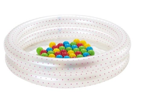 Dmuchany Basenik 2w1 dla dzieci 2+ Różowy BESTWAY 91x20cm Brodzik + Suchy basen + 50 piłeczek Dmuchany Basenik 2w1 dla dzieci 2+ Różowy BESTWAY 91x20cm Brodzik + Suchy basen + 50 piłeczek