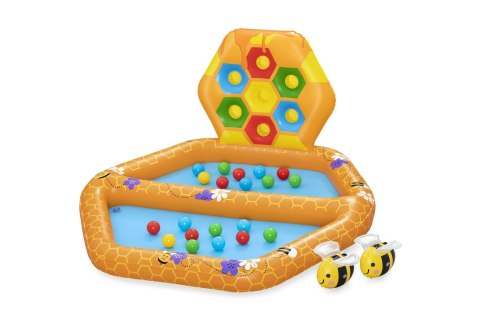 Dmuchany Basenik Pszczoły dla dzieci 12m+ Bestway 127x119x61 + Gra sorter + 20 Piłeczek + 2 Dmuchane pszczoły Dmuchany Basenik Pszczoły dla dzieci 12m+ Bestway 127x119x61 + Gra sorter + 20 Piłeczek + 2 Dmuchane pszczoły