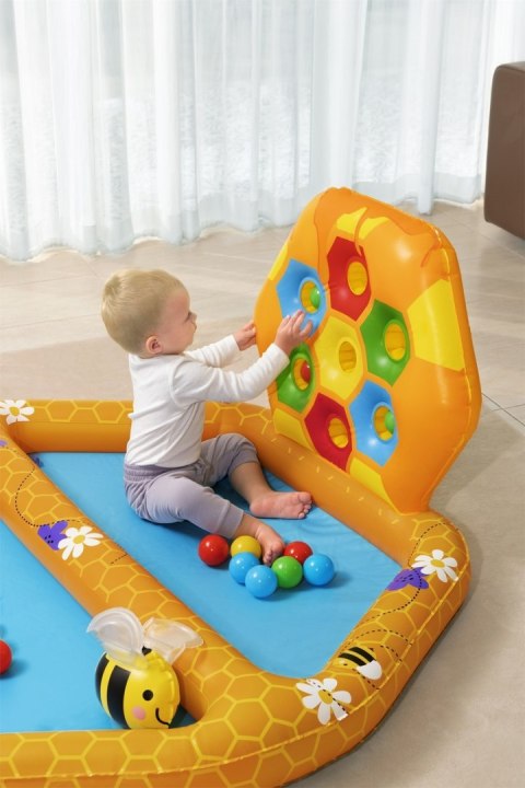 Dmuchany Basenik Pszczoły dla dzieci 12m+ Bestway 127x119x61 + Gra sorter + 20 Piłeczek + 2 Dmuchane pszczoły Dmuchany Basenik Pszczoły dla dzieci 12m+ Bestway 127x119x61 + Gra sorter + 20 Piłeczek + 2 Dmuchane pszczoły