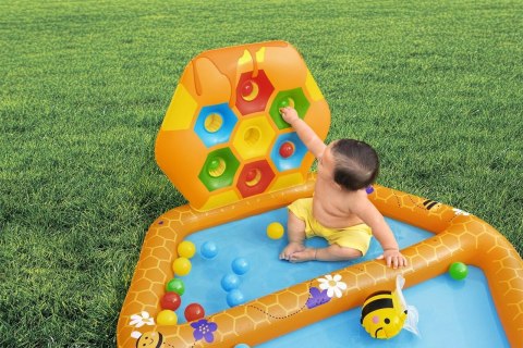 Dmuchany Basenik Pszczoły dla dzieci 12m+ Bestway 127x119x61 + Gra sorter + 20 Piłeczek + 2 Dmuchane pszczoły Dmuchany Basenik Pszczoły dla dzieci 12m+ Bestway 127x119x61 + Gra sorter + 20 Piłeczek + 2 Dmuchane pszczoły