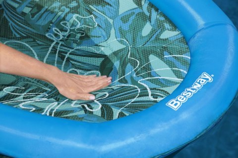 Dmuchany Materac Tropical 171x94cm BESTWAY Siateczkowe dno + Oparcie + Uchwyt na napój Dmuchany Materac Tropical 171x94cm BESTWAY Siateczkowe dno + Oparcie + Uchwyt na napój
